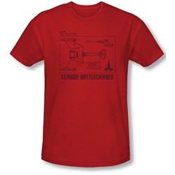 Star Trek - Mens D7 Diagram Slim Fit T-Shirt