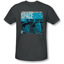 Star Trek - Mens Final Frontier Cover Slim Fit T-Shirt