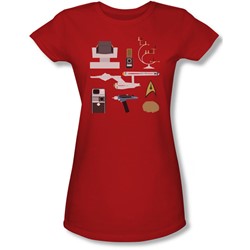 Star Trek - Juniors Tos Gift Set Sheer T-Shirt