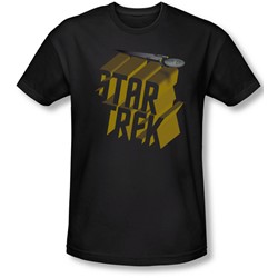 Star Trek - Mens 3D Logo Slim Fit T-Shirt