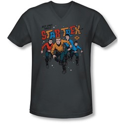 Star Trek - Mens Deep Space Thrills V-Neck T-Shirt
