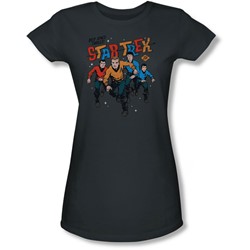 Star Trek - Juniors Deep Space Thrills Sheer T-Shirt