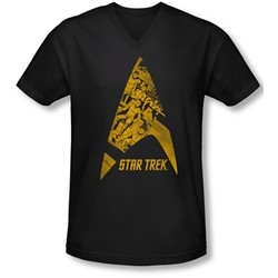 Star Trek - Mens Delta Crew V-Neck T-Shirt