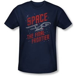 Star Trek - Mens Space Travel Slim Fit T-Shirt