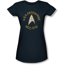 Star Trek - Juniors Collegiate Sheer T-Shirt