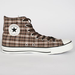 brown and plaid converse