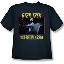 Star Trek - St / The Doomsday Machine Big Boys T-Shirt In Navy