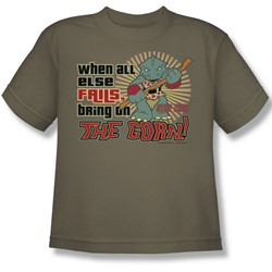 Star Trek - Quogs / Bring On The Gorn Big Boys T-Shirt In Safari Green