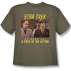 Star Trek - St / Episode 49 Big Boys T-Shirt In Safari Green