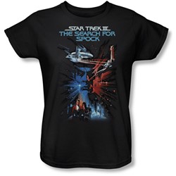 Star Trek - St / The Search For Spock Womens T-Shirt In Black