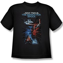 Star Trek - St / The Search For Spock Big Boys T-Shirt In Black