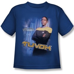 Star Trek - St: Voyager / Tuvok Little Boys T-Shirt In Royal Blue
