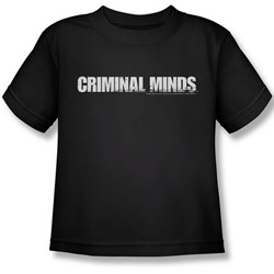 Criminal Minds - Criminal Minds Logo Juvee T-Shirt In Black