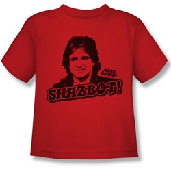 Mork & Mindy - Shazbot Juvee T-Shirt In Red