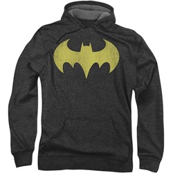 Dc - Mens Batgirl Logo Distressed Hoodie