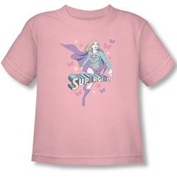 Supergirl - Supergirl Pastels Toddler T-Shirt In Pink Sheer