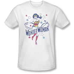 Dc - Mens Wonder Stars Slim Fit T-Shirt