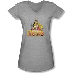 She Ra - Juniors Rough Ra V-Neck T-Shirt