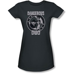 Rocky & Bullwinkle - Juniors Dangerous Sheer T-Shirt