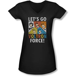 Voltron - Juniors Force V-Neck T-Shirt