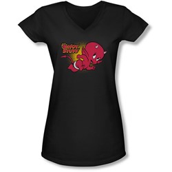Hot Stuff - Juniors Little Devil V-Neck T-Shirt