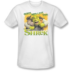 Shrek - Mens Ogres Need Love Slim Fit T-Shirt