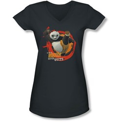 Kung Fu Panda - Juniors Real Warrior V-Neck T-Shirt