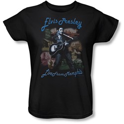 Elvis Presley - Womens Memphis T-Shirt In Black