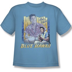 Elvis - Blue Hawaii Big Boys T-Shirt In Carolina Blue