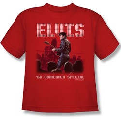 Elvis - Return Of The King Big Boys T-Shirt In Red
