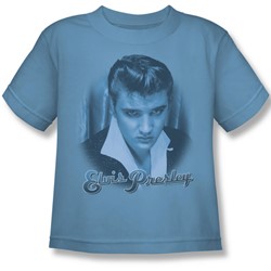 Elvis - Blue Suede Fade Little Boys T-Shirt In Carolina Blue