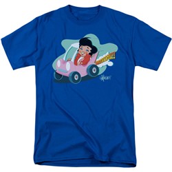 Elvis - Speedway Adult T-Shirt In Royal Blue
