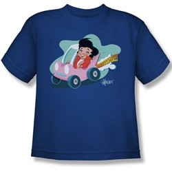 Elvis - Speedway Big Boys T-Shirt In Royal Blue