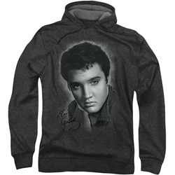Elvis Presley - Mens Grey Portrait Hoodie