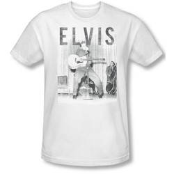 Elvis Presley - Mens With The Band Slim Fit T-Shirt