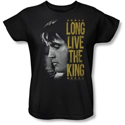 Elvis Presley - Womens Long Live The King T-Shirt