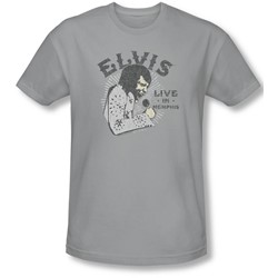 Elvis Presley - Mens Live In Memphis Slim Fit T-Shirt