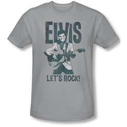 Elvis Presley - Mens Let'S Rock Slim Fit T-Shirt