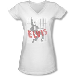 Elvis Presley - Juniors Iconic Pose V-Neck T-Shirt