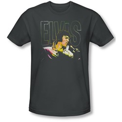 Elvis Presley - Mens Multicolored Slim Fit T-Shirt