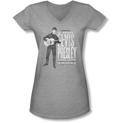 Elvis Presley - Juniors In Person V-Neck T-Shirt