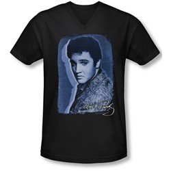 Elvis Presley - Mens Overlay V-Neck T-Shirt