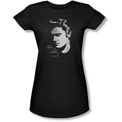 Elvis Presley - Juniors Simple Face Sheer T-Shirt