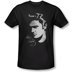Elvis Presley - Mens Simple Face Slim Fit T-Shirt