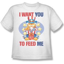 Garfield - I Want You Big Boys T-Shirt In White