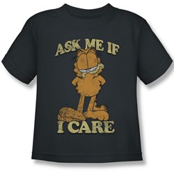 Garfield - Ask Me Juvee T-Shirt In Charcoal