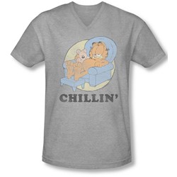 Garfield - Mens Chillin V-Neck T-Shirt