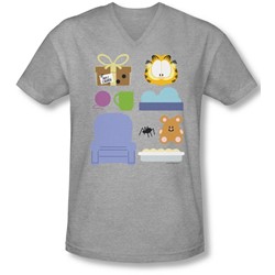 Garfield - Mens Gift Set V-Neck T-Shirt