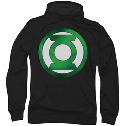 Green Lantern - Mens Green Chrome Logo Hoodie