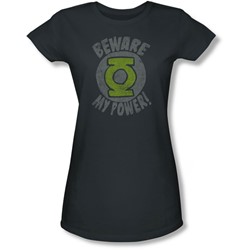 Green Lantern - Juniors Beware Sheer T-Shirt
